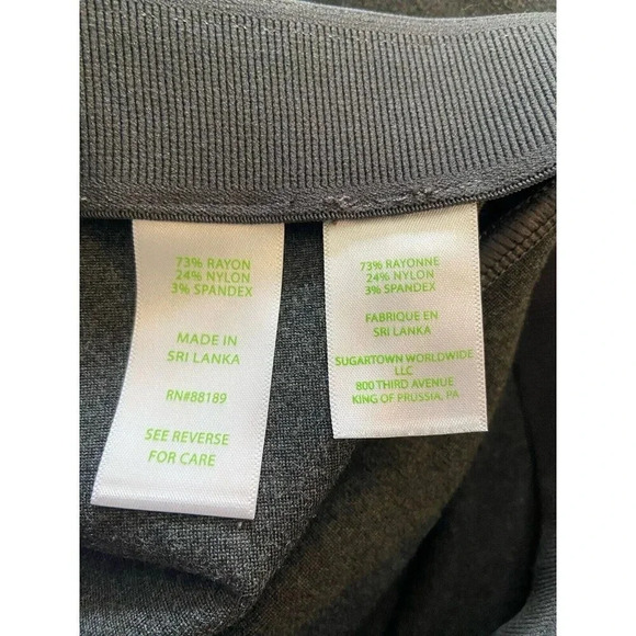 NWT Lilly Pulitzer Nira Leggings Pull On Slit Ankle Gray Extra Small XS New - Picture 5 of 5